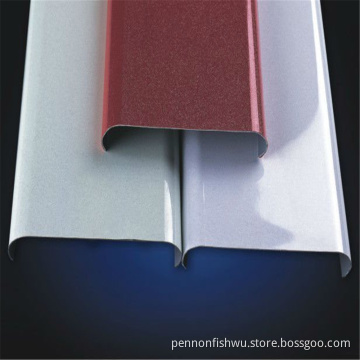 U shape strip ceiling ,strip-in ceiling clip-in type suspended ceiling